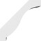 Ekena Millwork 5-in. W x 14-in. D x 14-in. H Baker Architectural Grade PVC Knee Brace BRCP05X14X14BKR - alternate 6